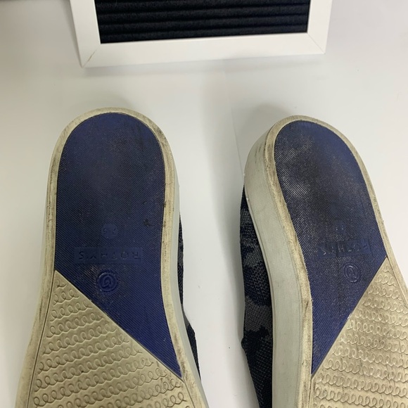 Rothy’s Gray Multi Colored Camo Athletic Slip On Platform Shoes Size 7.5 - Picture 8 of 10